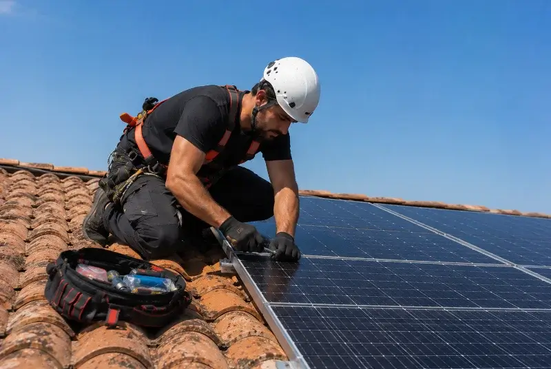 Maintenance et monitoring de panneaux solaires à Tresserre