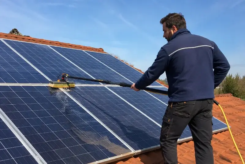 Nettoyage et entretien de panneaux solaires à Tresserre