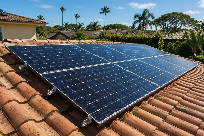 Installation de panneaux solaires à Tresserre